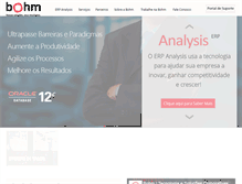 Tablet Screenshot of bohm.com.br